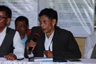 A farmer interacting at the meeting (Piskot Festival)