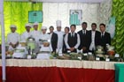 The team from IHM holding a stall of piskot delicacies